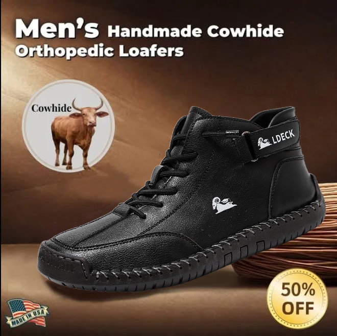 ⏰ 50% off - 2025 Newest Men's Orthopedic Leather Hiking Shoes