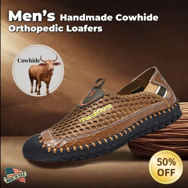 ⏰ 50% off - 2025 Newest Men's Orthopedic Leather sandals