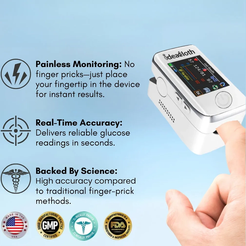 [Official Store] ideacloth™ Non-invasive Laser-Precision Glucose Monitor