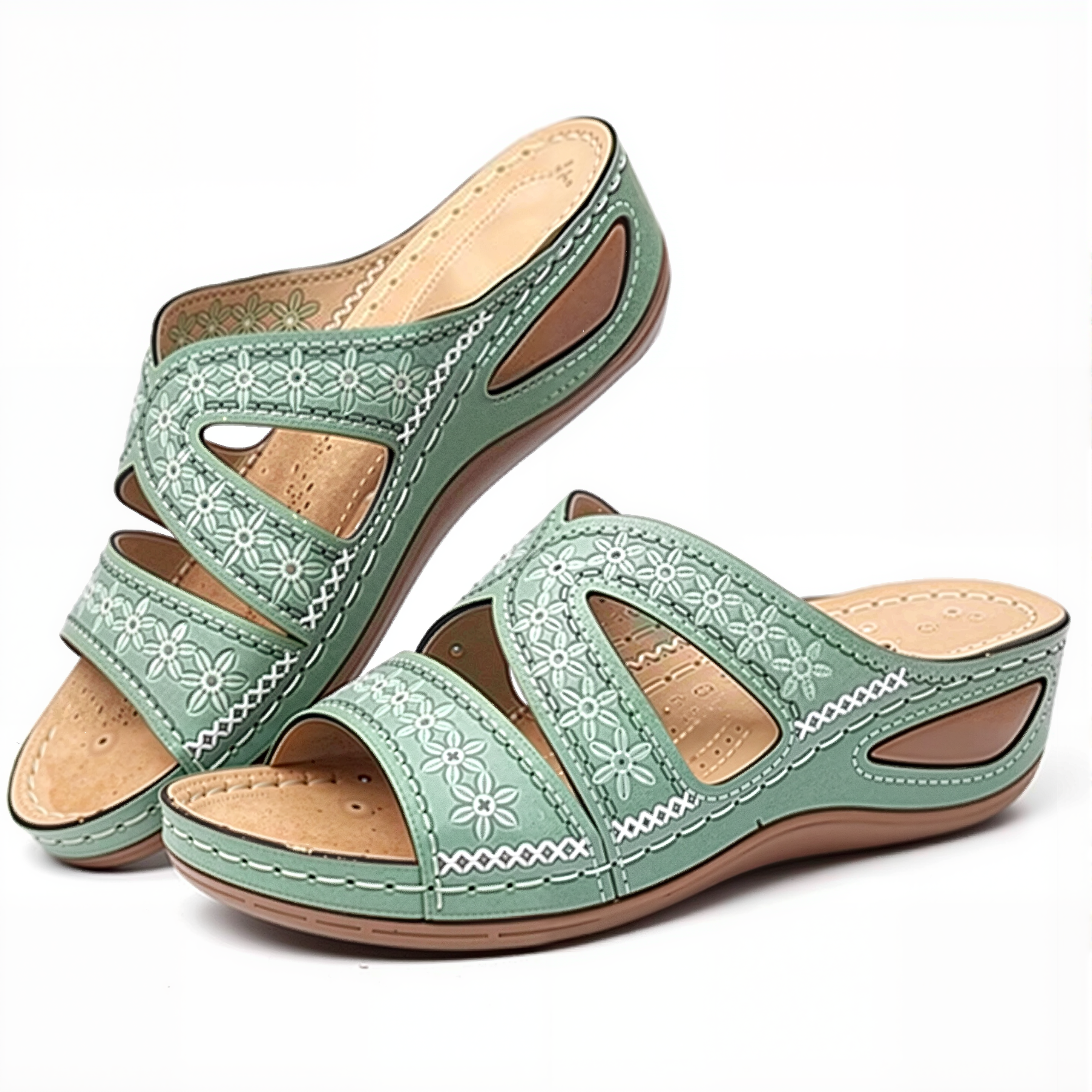 Women's Summer Wedge Sandals – Comfortable & Stretchy