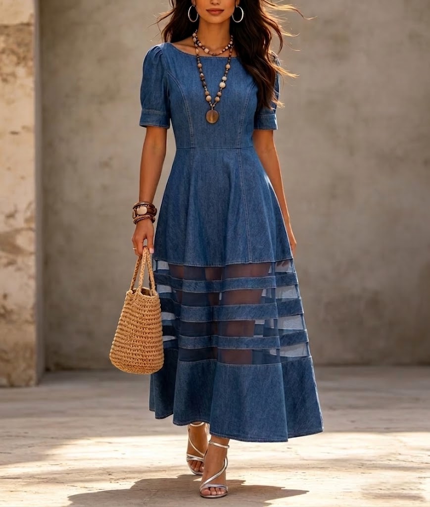 📦📦LAST DAY SAVE 49% ⏰Stylish And Elegant A-line Denim Dress