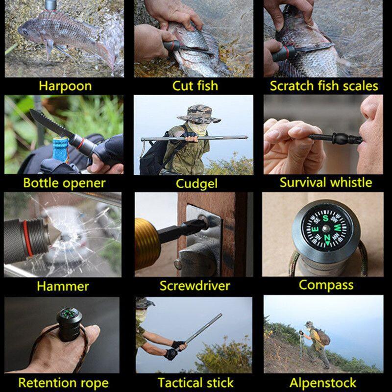 Collapsible Tactical Survival Walking Stick