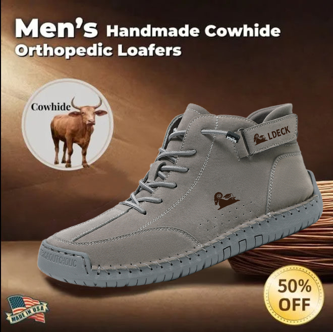 ⏰ 50% off - 2025 Newest Men's Orthopedic Leather Hiking Shoes