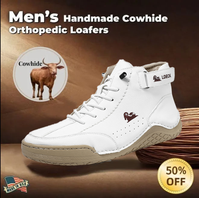 ⏰ 50% off - 2025 Newest Men's Orthopedic Leather Hiking Shoes