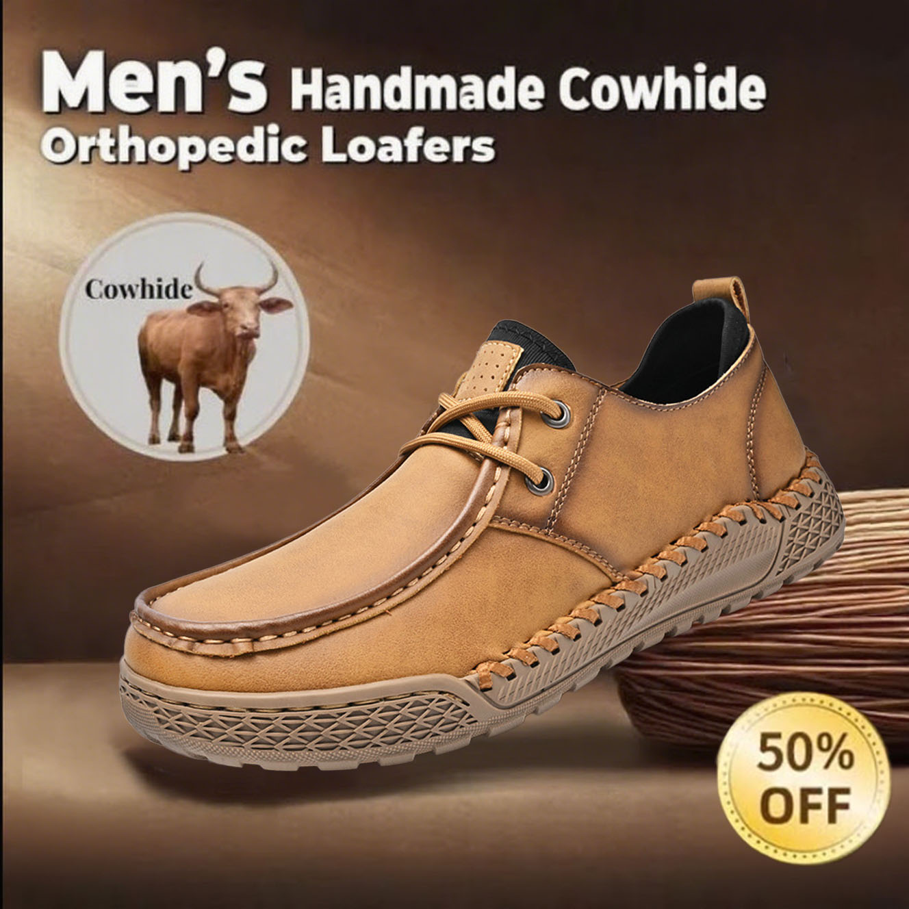 ⏱️ Taday 50% off -Newest Men's Orthopedic Leather Loafers