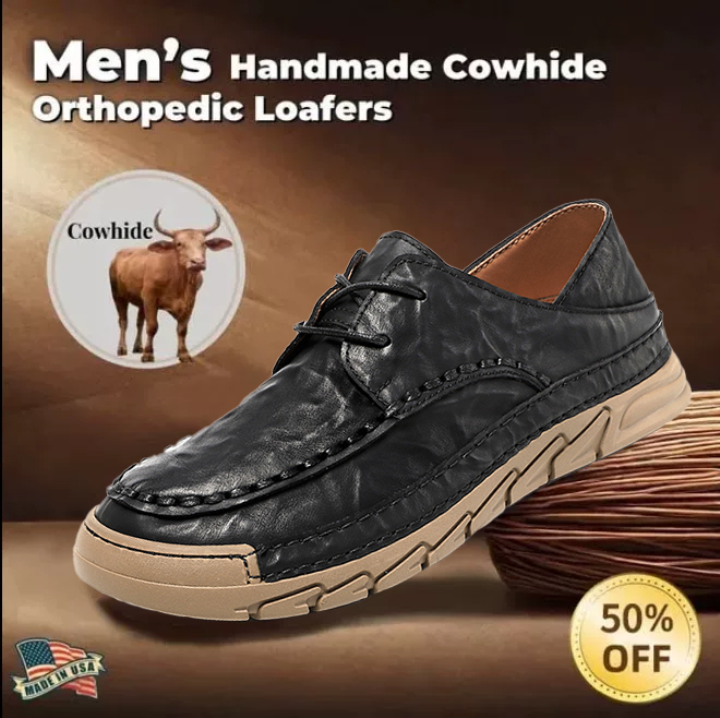 ⏰ 50% off - 2025 Newest Men's Orthopedic Leather Hiking Shoes