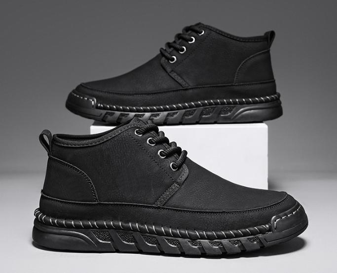 ⏰Last day 70% OFF🔥Casual leather arch support non-slip wear-resistant high-top loafers
