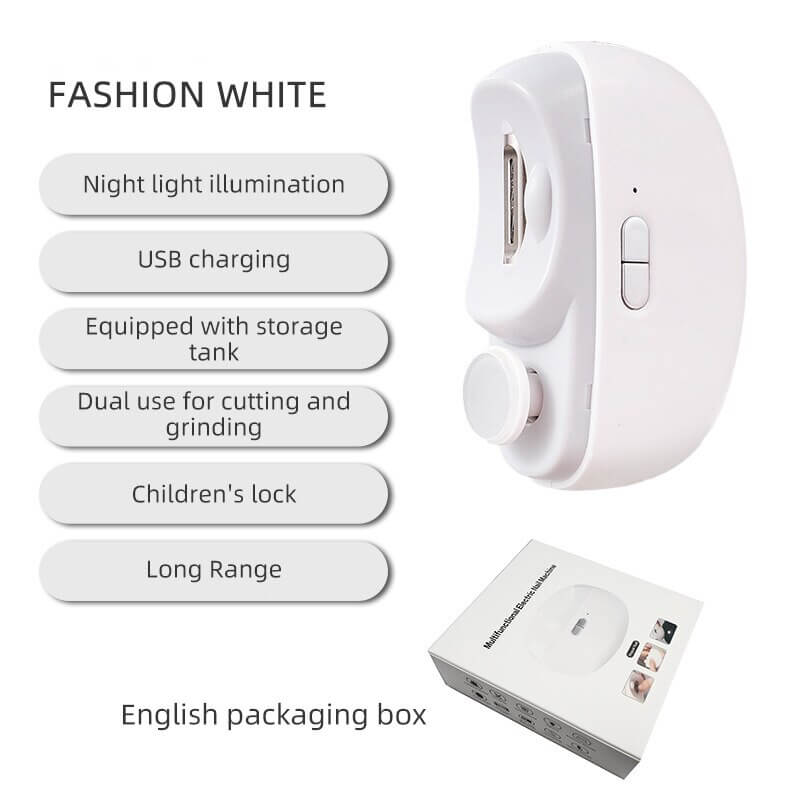 3-in-1 Automatic Electric Nail Clipper with Polishing