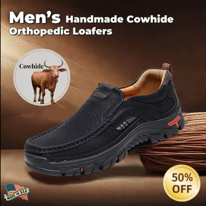 ⏰ 50% off - 2025 Newest Men's Orthopedic Leather Loafers