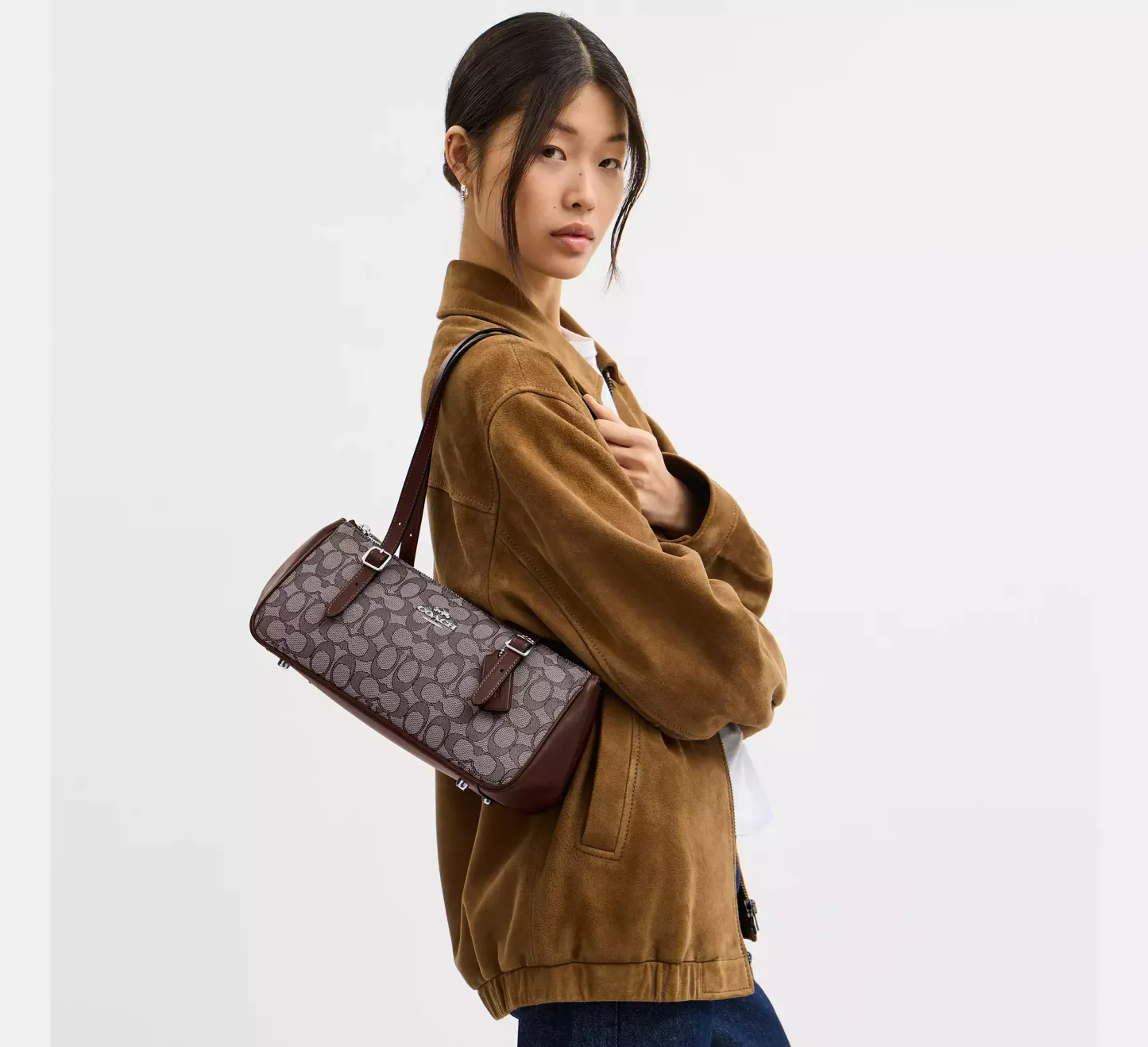 Asher Shoulder Bag In Signature Jacquard