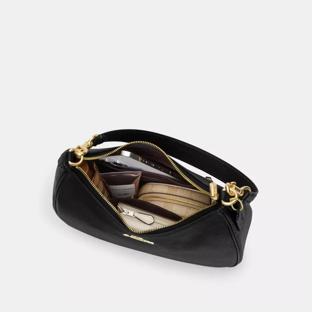 Teri Hobo Bag In Blocked Signature Canvas