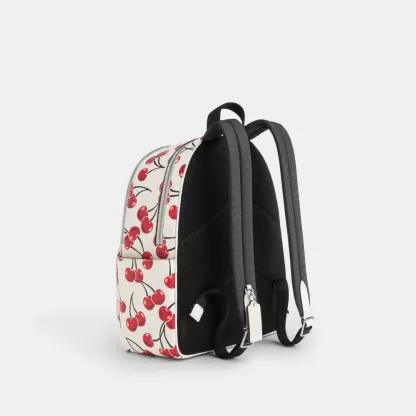 Court Backpack With Cherry Print