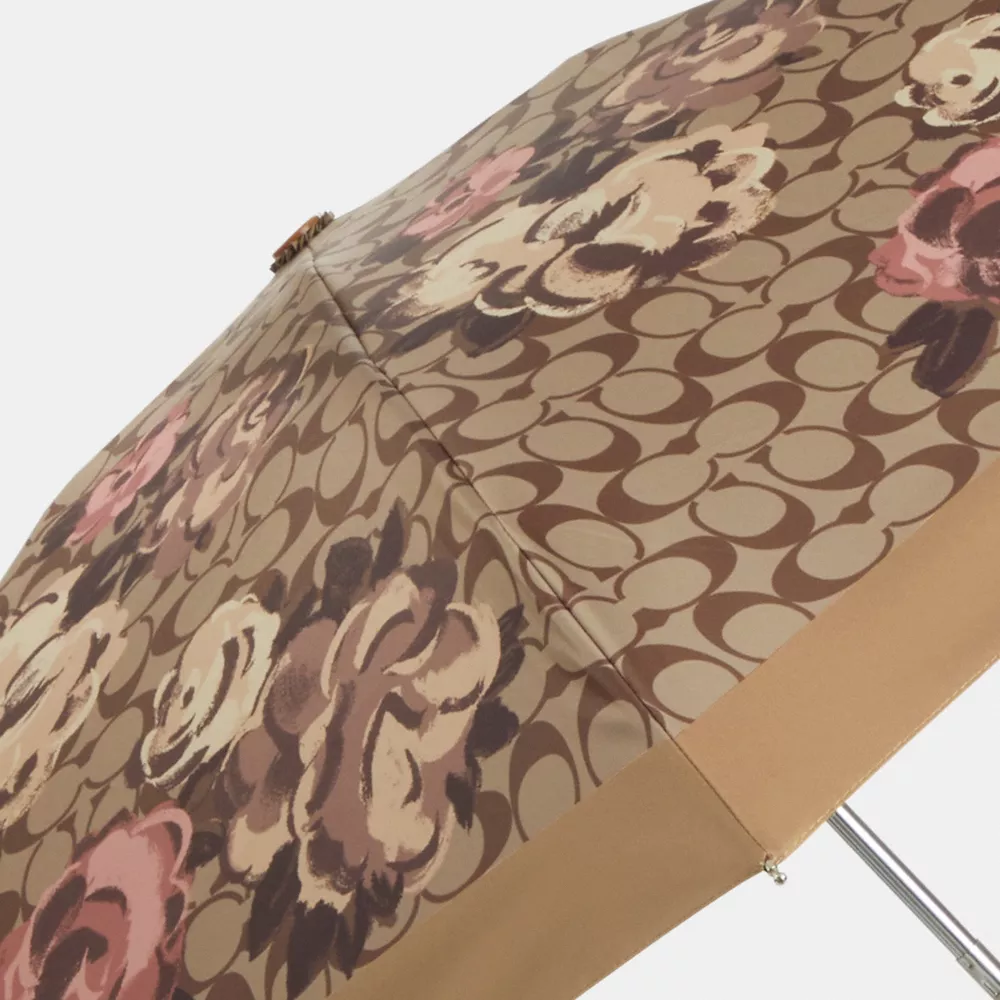 Uv Protection Mini Umbrella In Signature Rosette Print