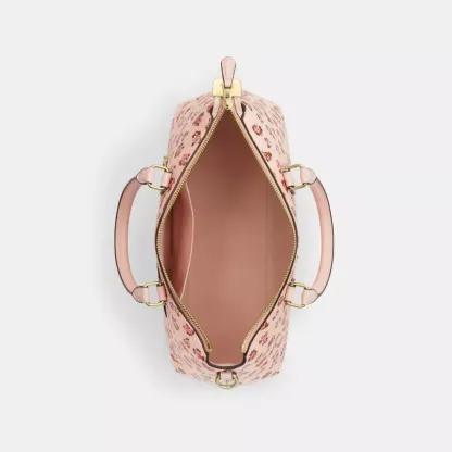 Georgia Satchel Bag With Rose Print