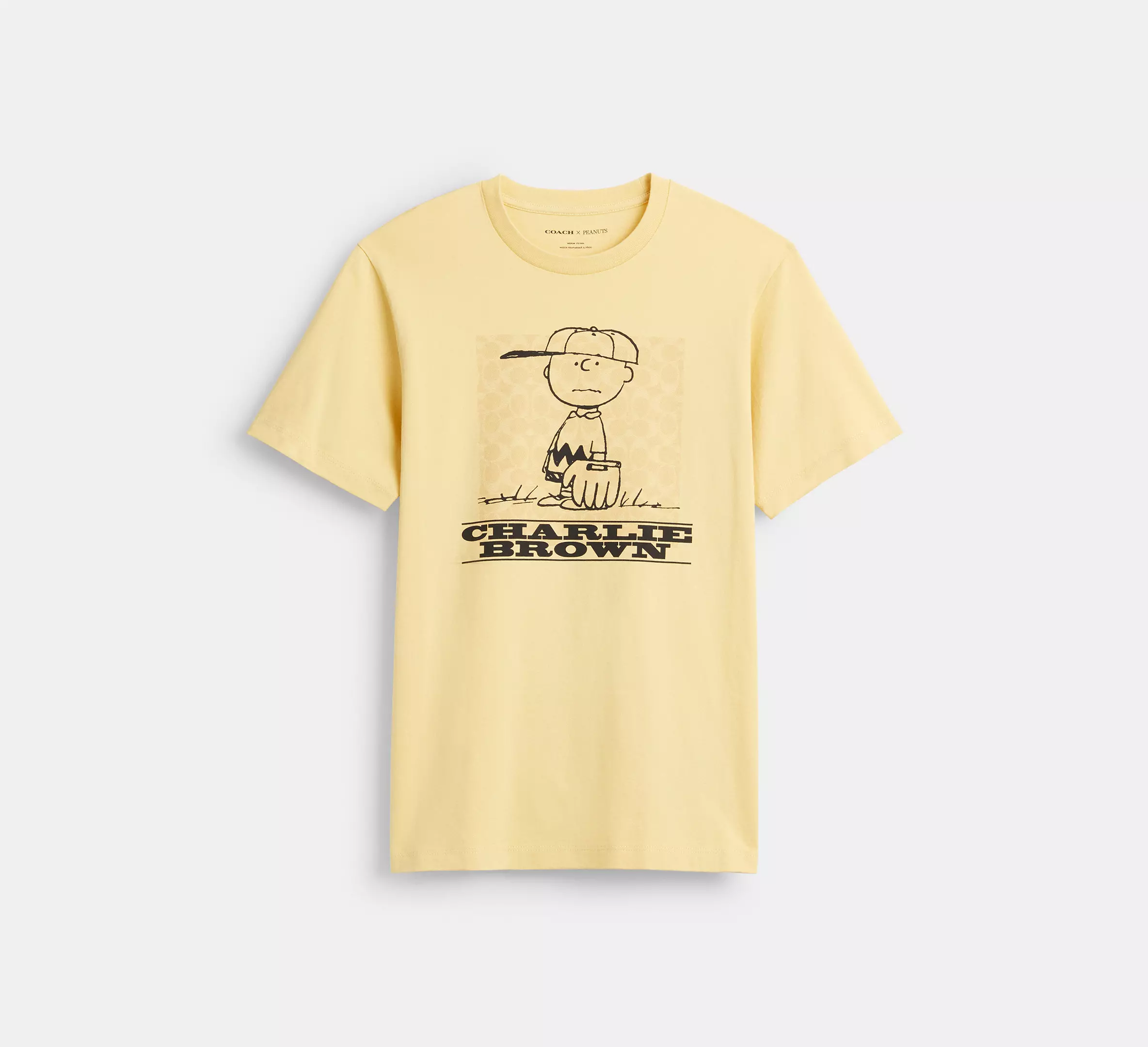 Cothtach X Peanuts Charlie Brown Signature Square T Shirt In Organic Cotton