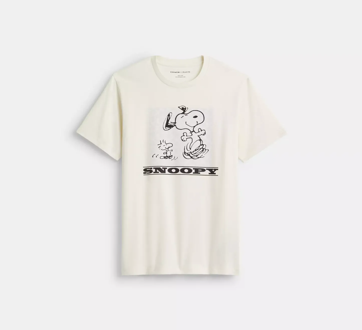 Cothtach X Peanuts Snoopy Signature Square T Shirt In Organic Cotton