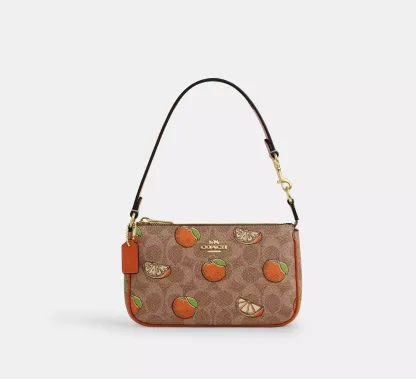 Nolita 19 In Signature Canvas With Orange Print