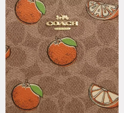 Nolita 19 In Signature Canvas With Orange Print