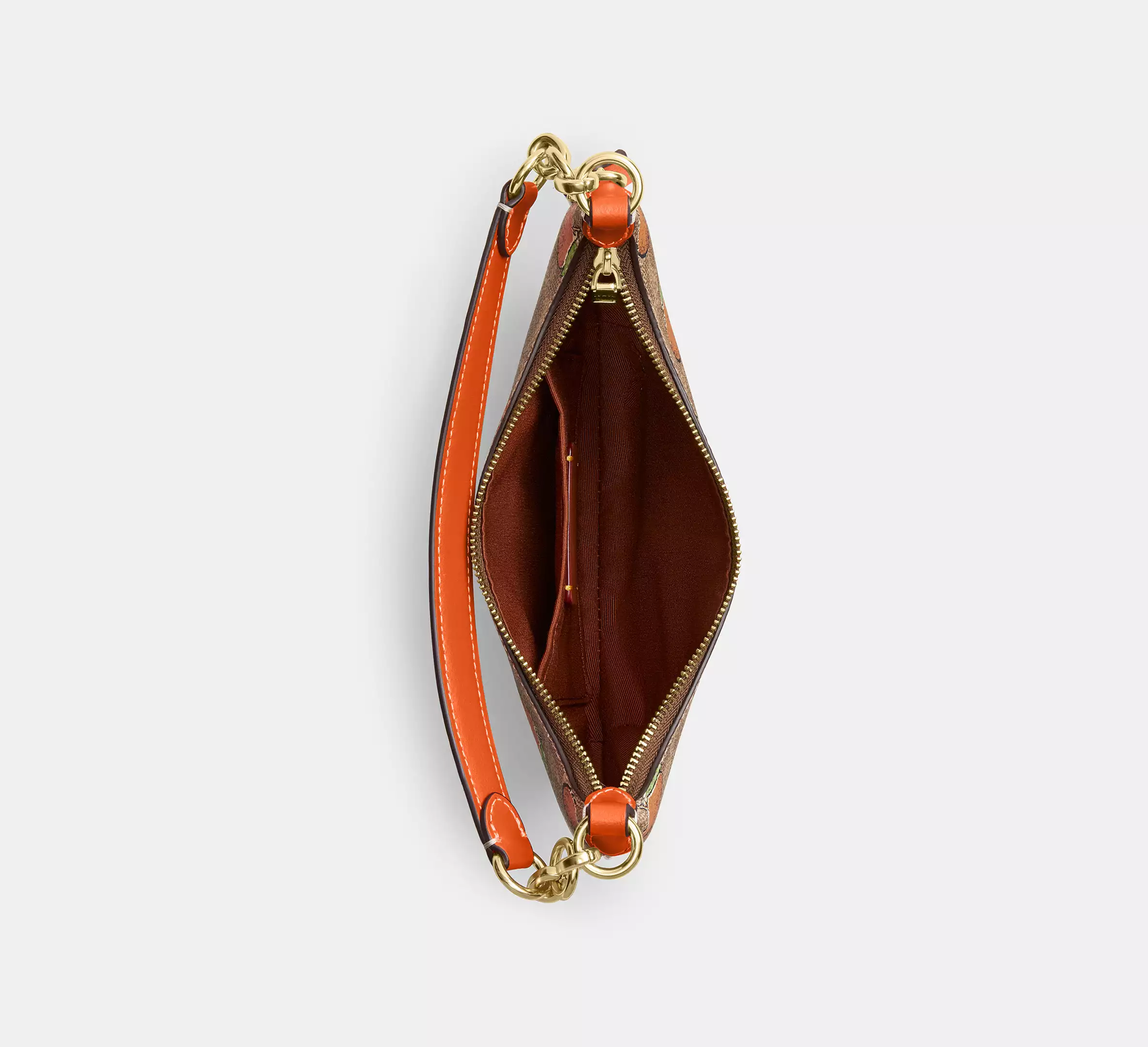 Mini Payton Bag In Signature Canvas With Orange Print