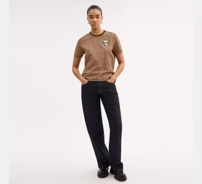 Cothtach X Peanuts Snoopy Signature Classic T Shirt In Organic Cotton