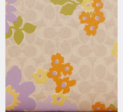 City Tote Bag In Signature Canvas With Floral Print