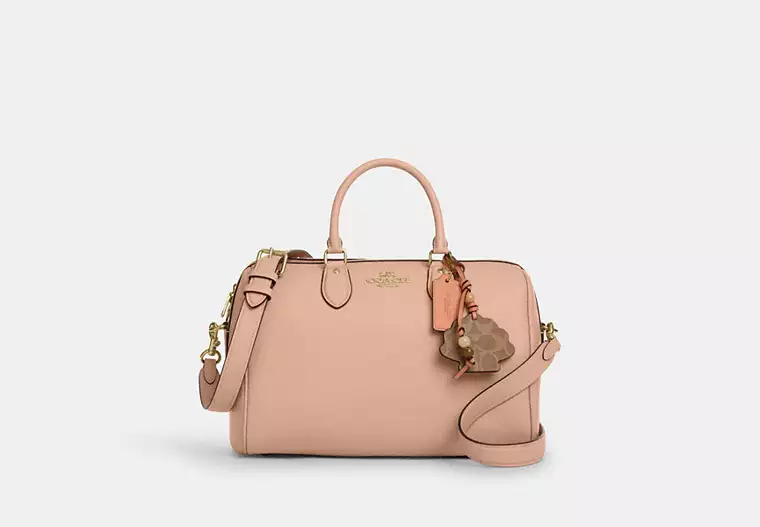 Rowan Large Satchel Bag With Shell Charm