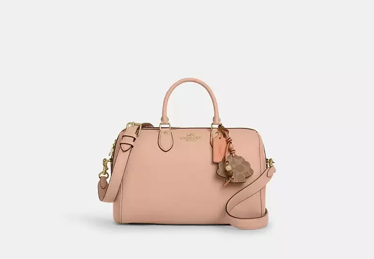 Rowan Large Satchel Bag With Shell Charm