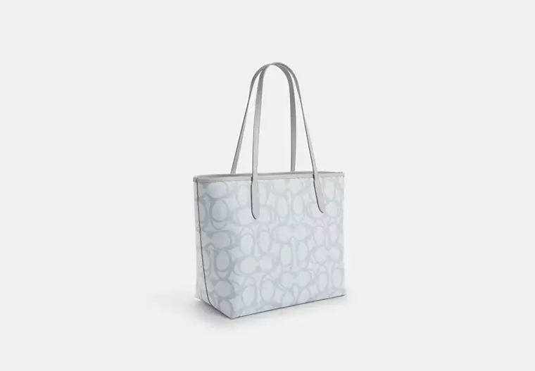 City Tote Bag In Sketch Signature Canvas
