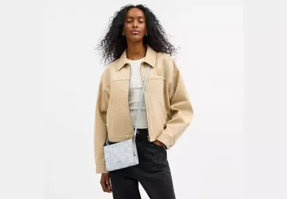 Slim Crossbody Bag In Sketch Signature Canvas