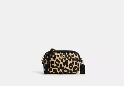 Mini Jamie Camera Bag With Leopard Print