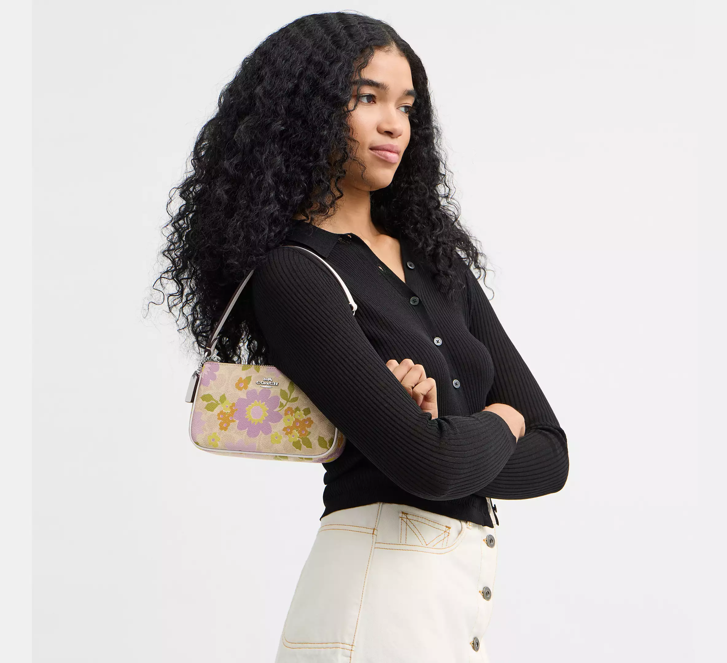 Nolita 19 In Signature Canvas With Floral Print