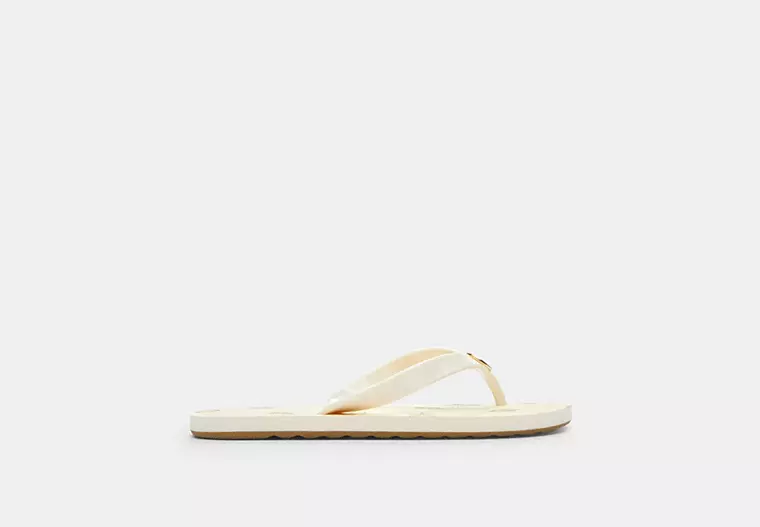 Zayn Flip Flop With Shell Print