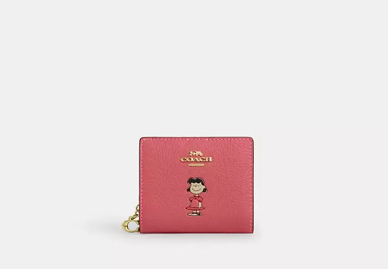 Coach X Peanuts Snap Wallet With Lucy