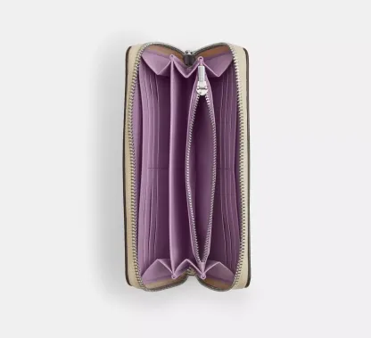 Long Zip Around Wallet With Floral Print