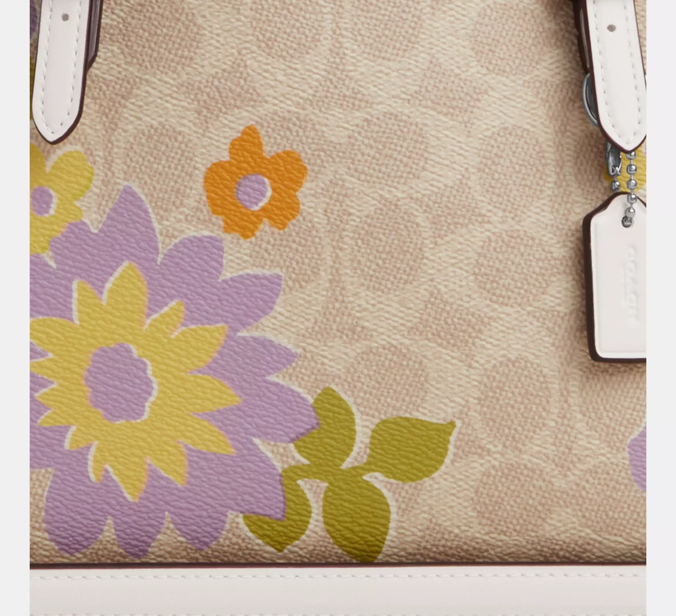 Mollie Tote Bag 25 In Signature Canvas With Floral Print