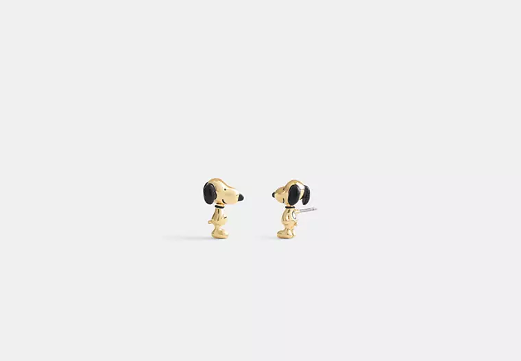 Coach X Peanuts Snoopy Stud Earrings