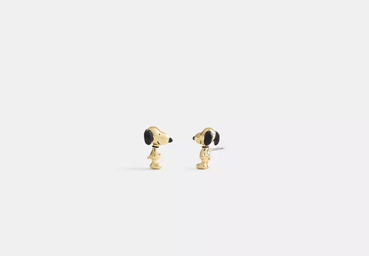 Coach X Peanuts Snoopy Stud Earrings