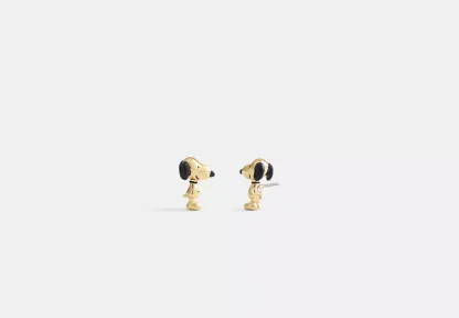 Coach X Peanuts Snoopy Stud Earrings