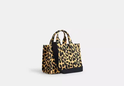 Cargo Tote Bag 26 With Leopard Print