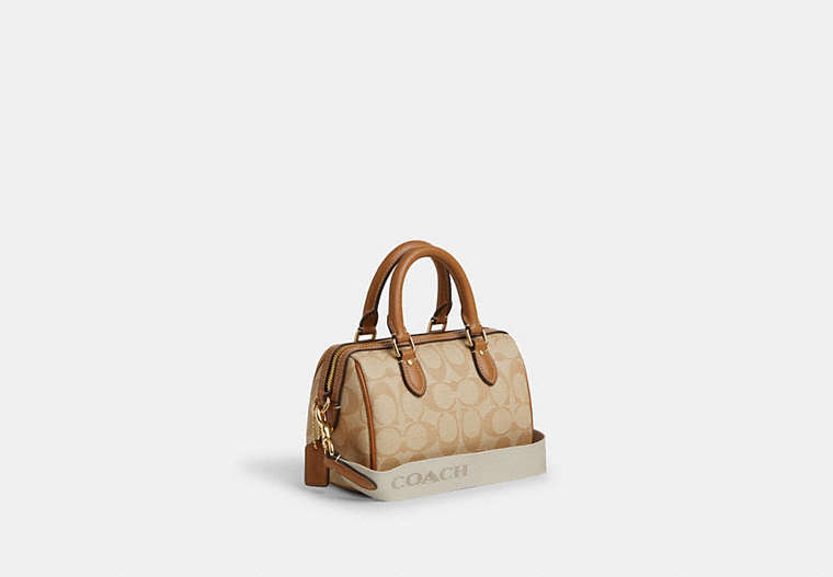 Mini Rowan Crossbody In Signature Canvas With Stripe