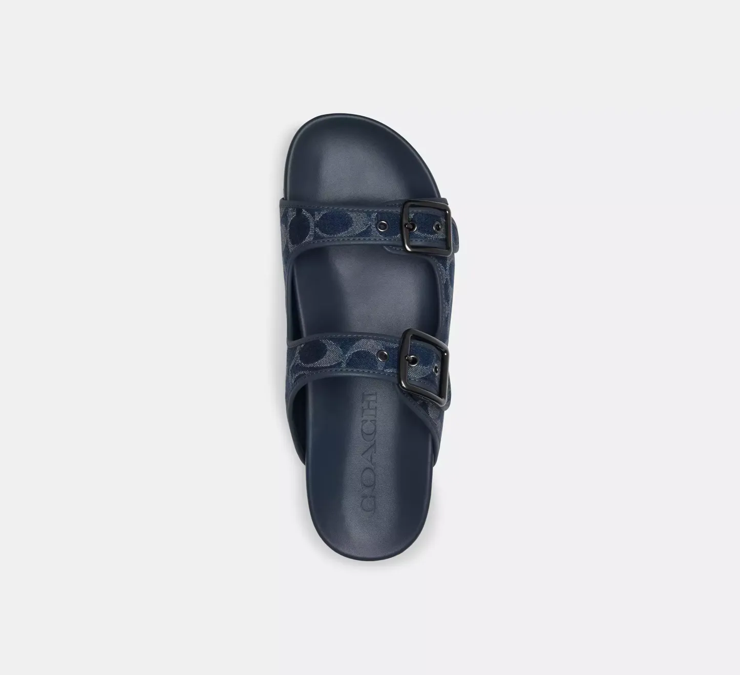 Buckle Strap Sandal In Signature Denim