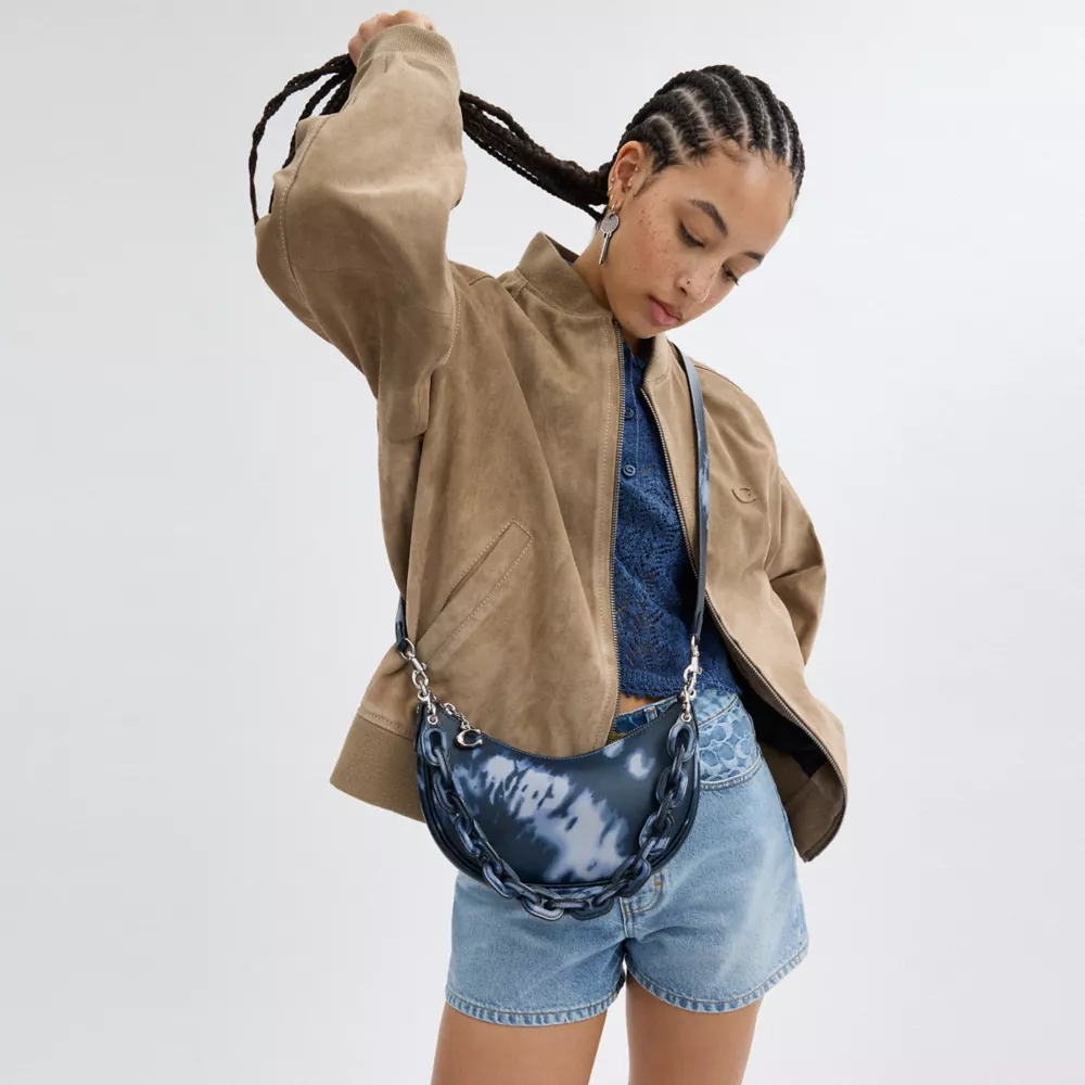 Mira Shoulder Bag With Tie Dye Print