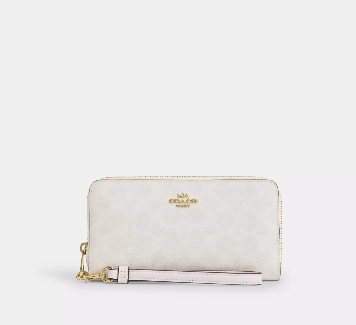 Long Zip Around Wallet In Signature Canvas