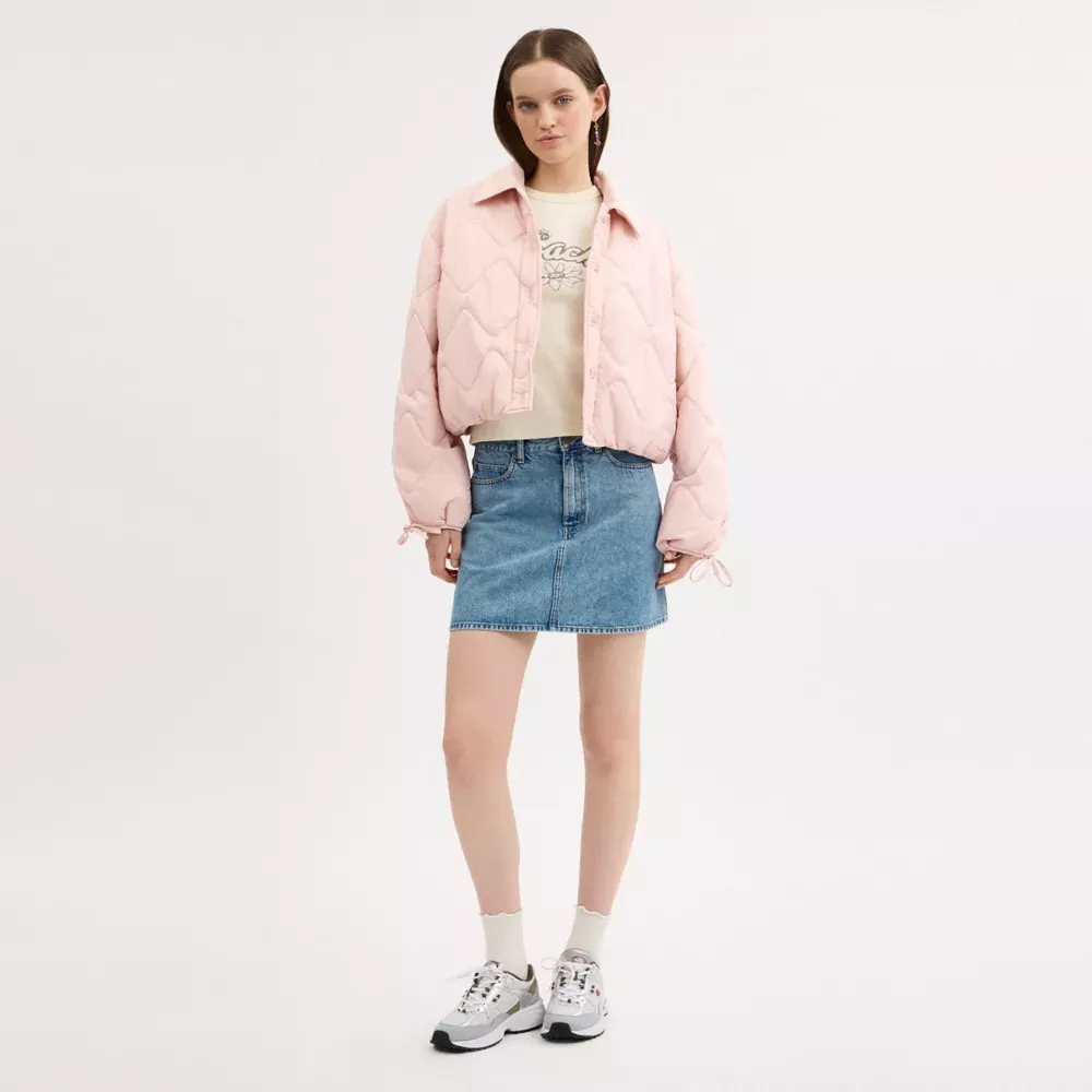 Quilted Blouson Jacket In Recycled Nylon