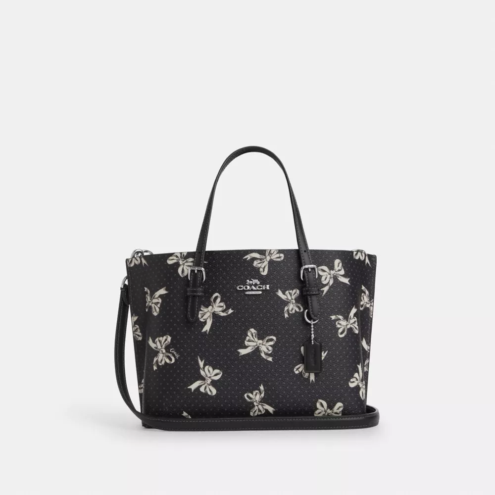 Mollie Tote Bag 25 With Bow Print