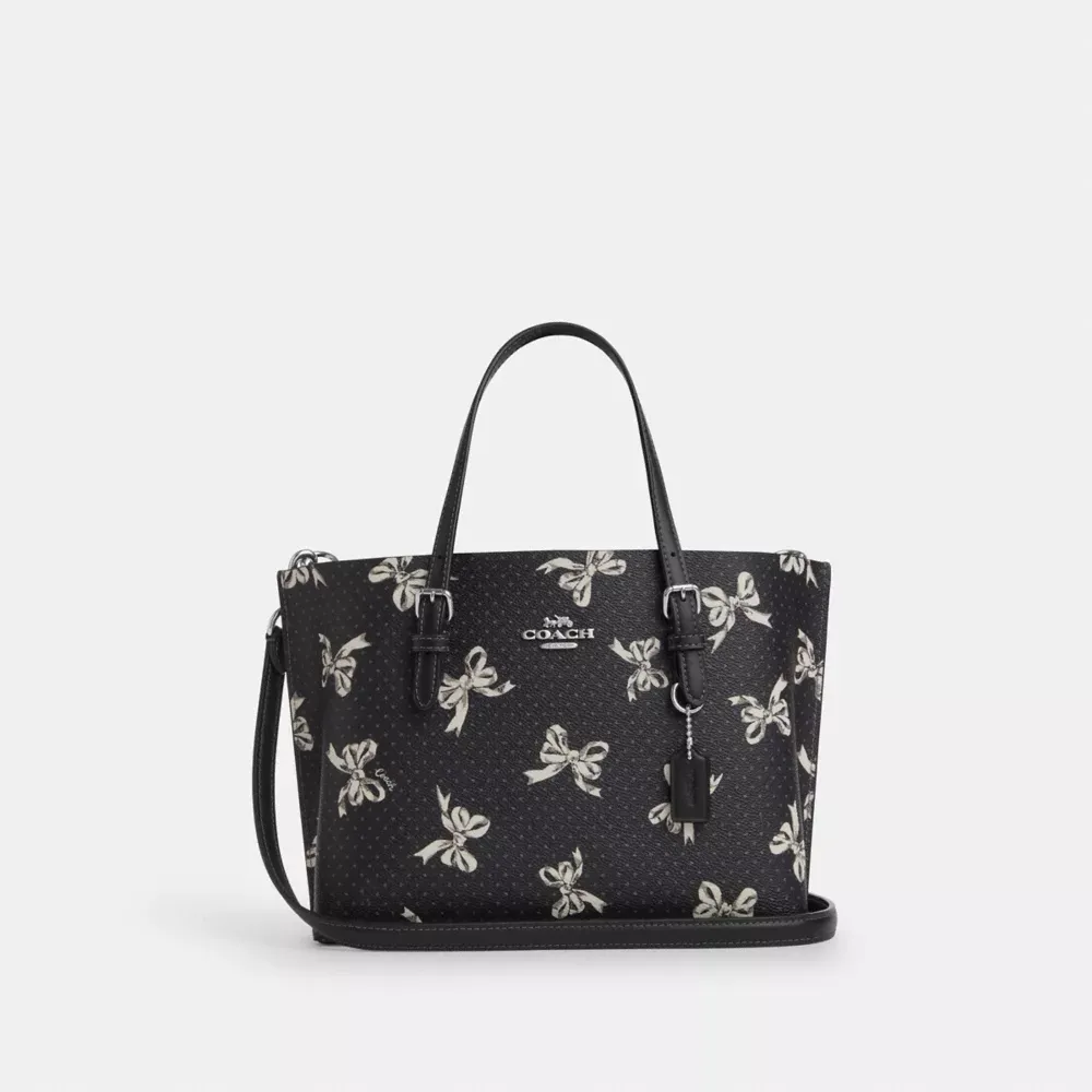 Mollie Tote Bag 25 With Bow Print