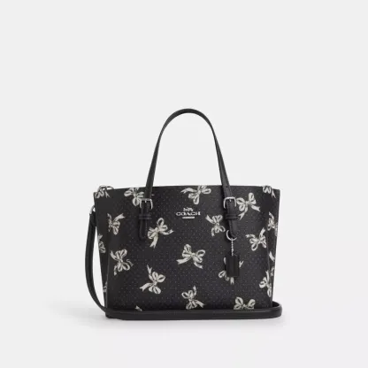 Mollie Tote Bag 25 With Bow Print