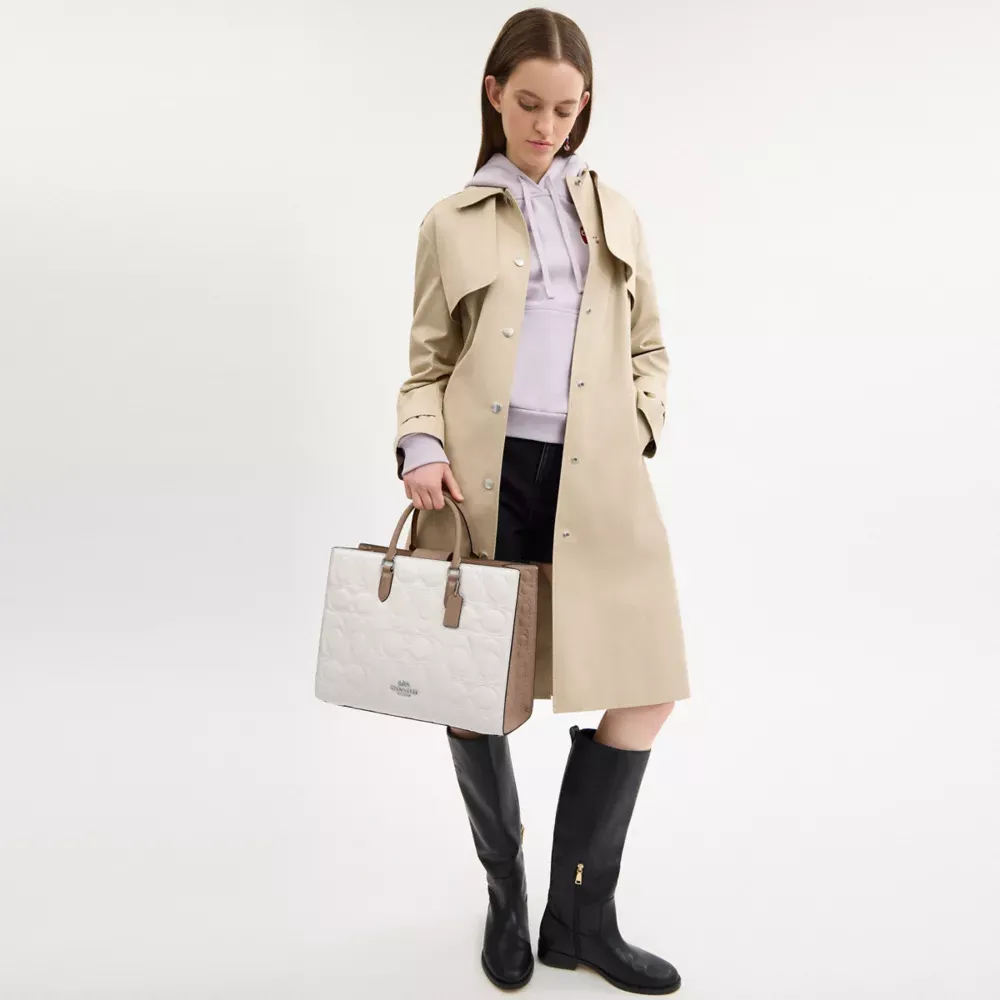 Maggie Tote Bag In Signature Leather