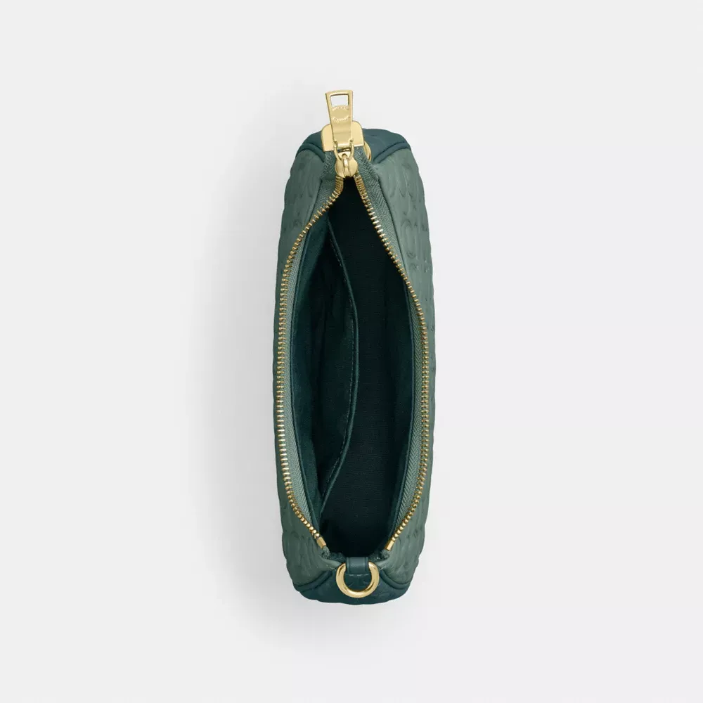 Teri Shoulder Bag In Blocked Signature Leather