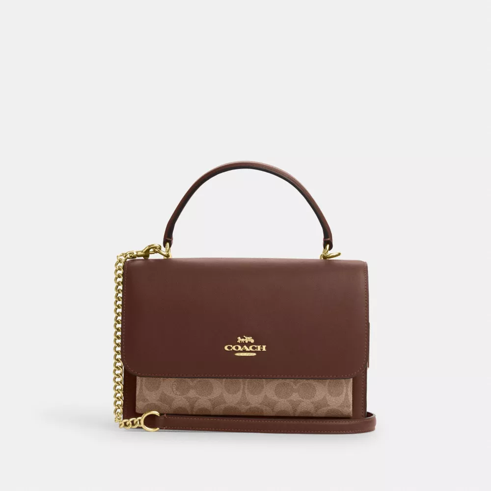  Klare Top Handle Bag In Signature Canvas